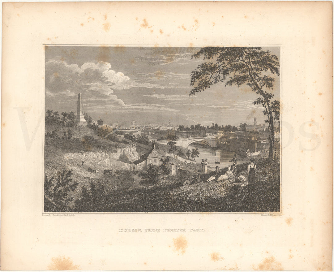 Dublin, Ireland 1834: View From Phoenix Park