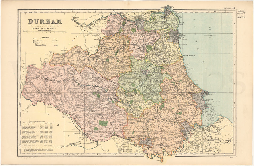 Durham County, England 1899