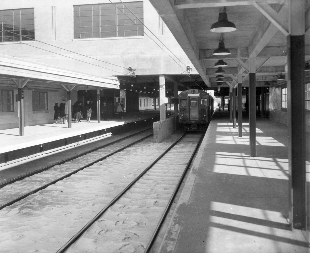 Day Square Station Rapid Transit Platforms, East Boston, Massachusetts, January 8, 1952