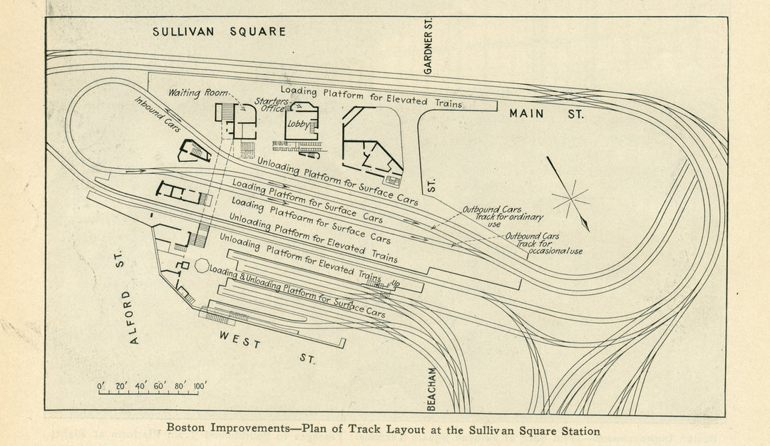 Sullivan Square Station Second Level, Charlestown, Massachusetts March 1, 1913
