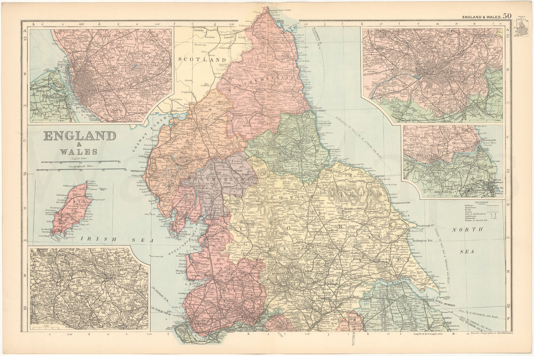 England and Wales 1899 (Northern Part)