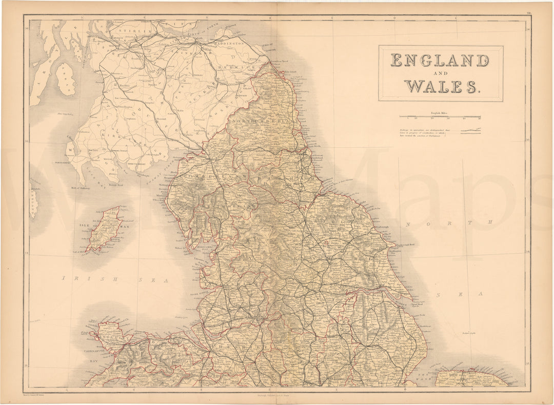 England and Wales 1857: Northern Part