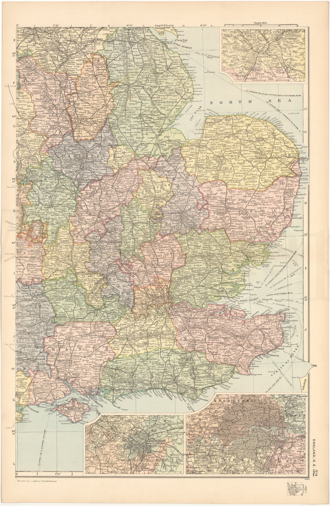 England and Wales 1899 (Southeast Part)