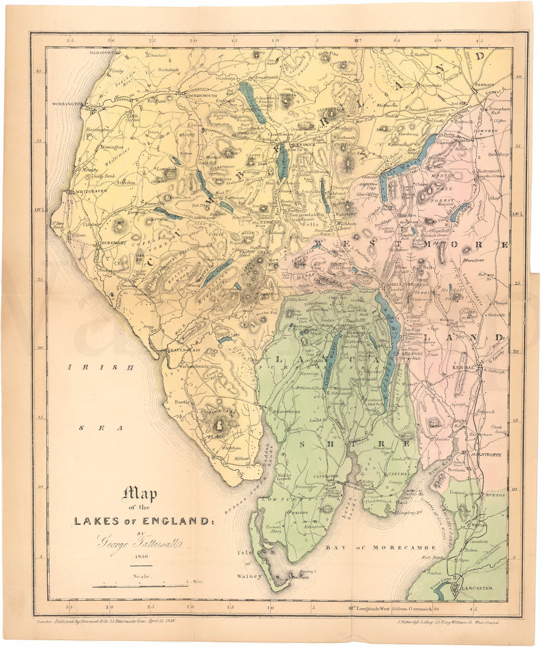 Lakes of England (English Lakes Region) 1836