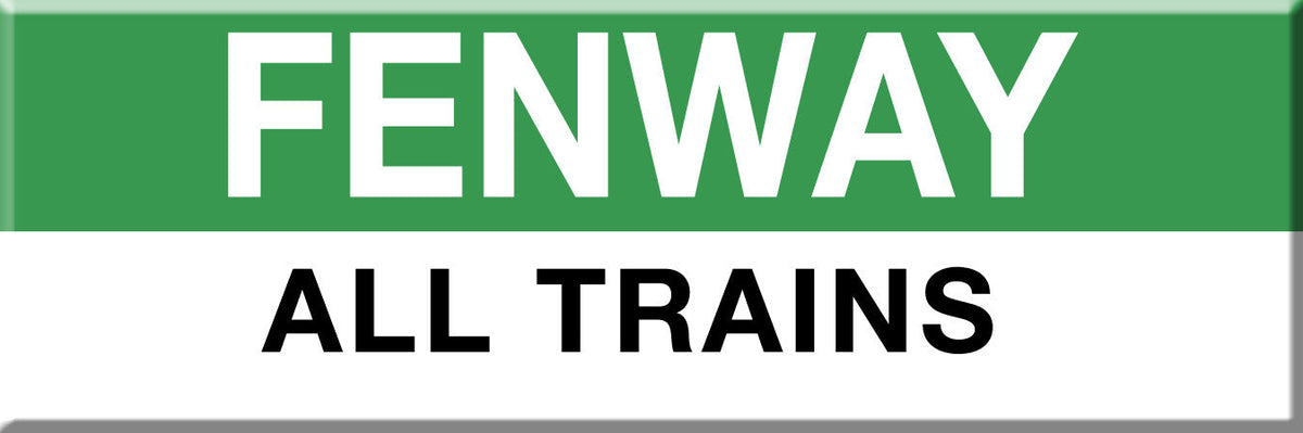 Green Line Station Magnet: Fenway; All Trains