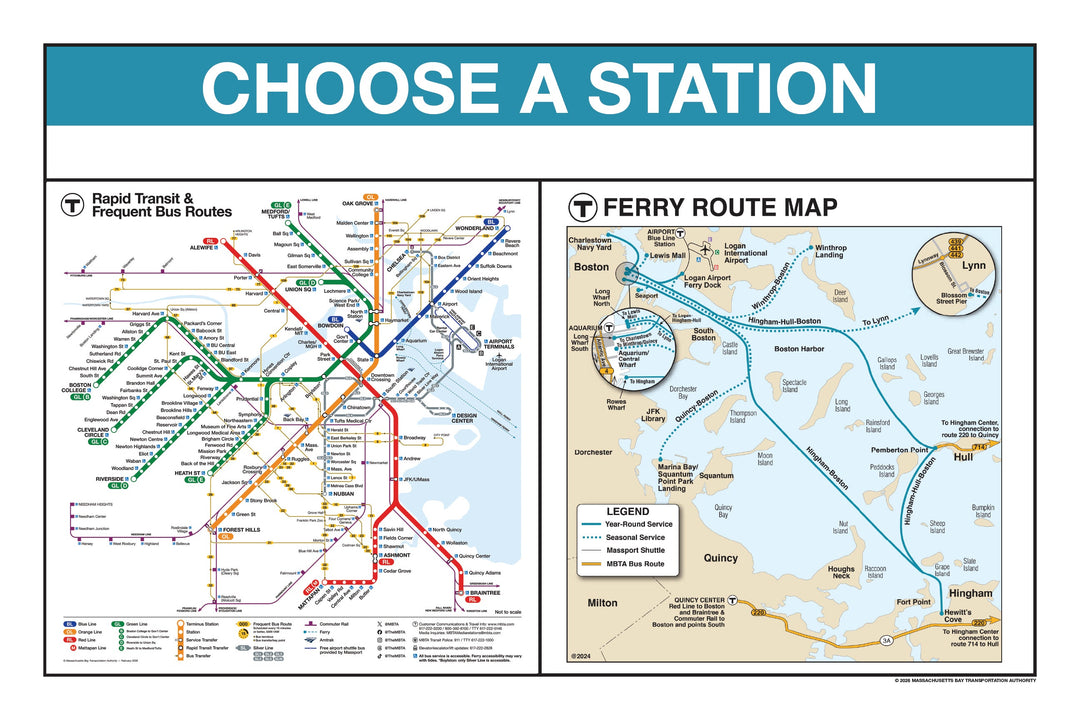 Boston MBTA Ferry Station Panel Prints