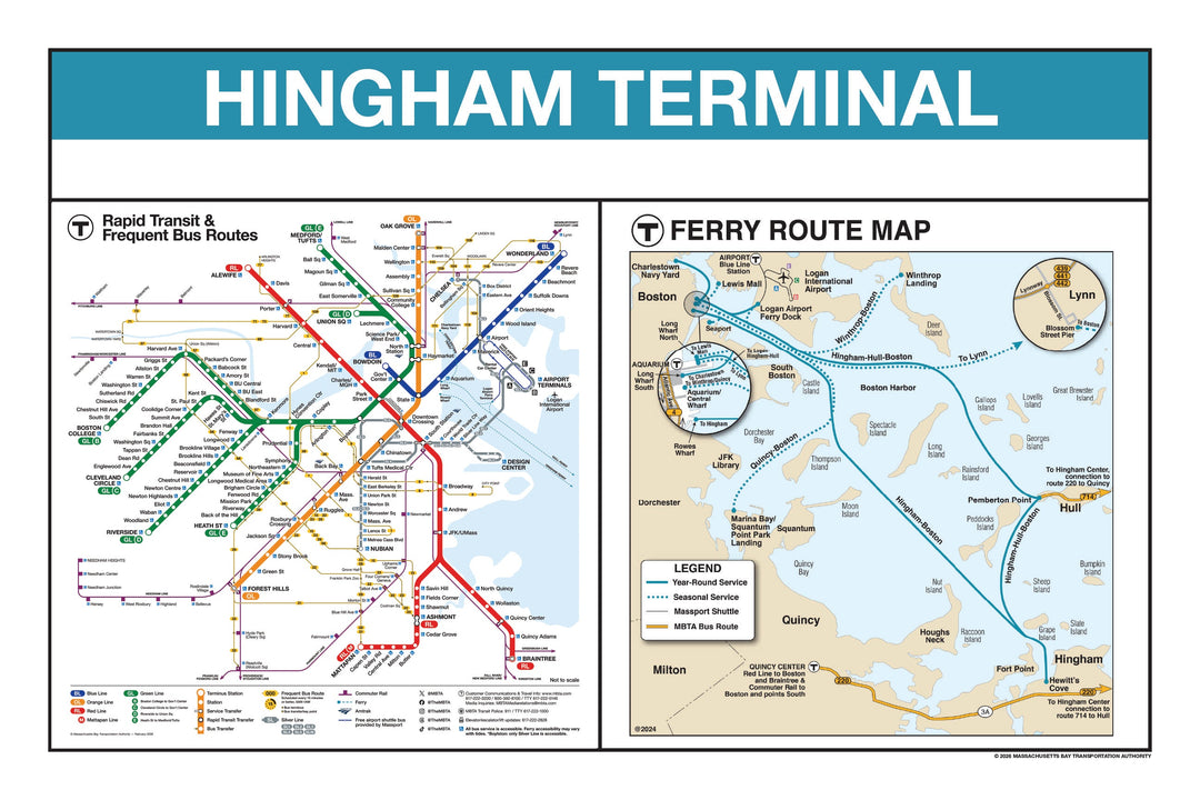Boston MBTA Ferry Station Panel Prints