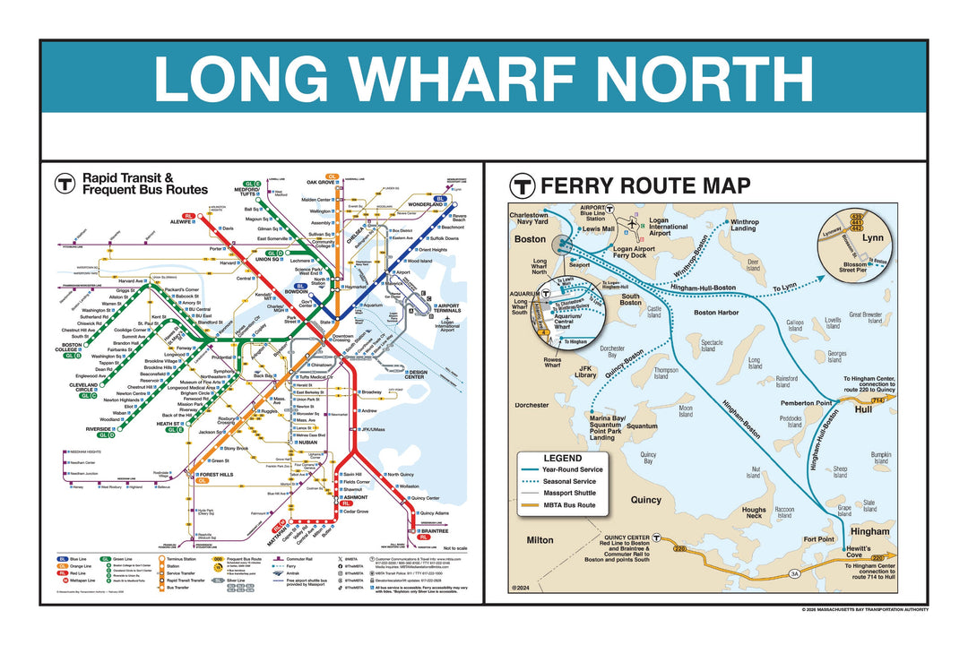 Boston MBTA Ferry Station Panel Prints
