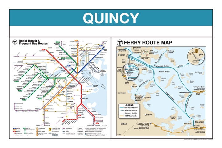 Boston MBTA Ferry Station Panel Prints