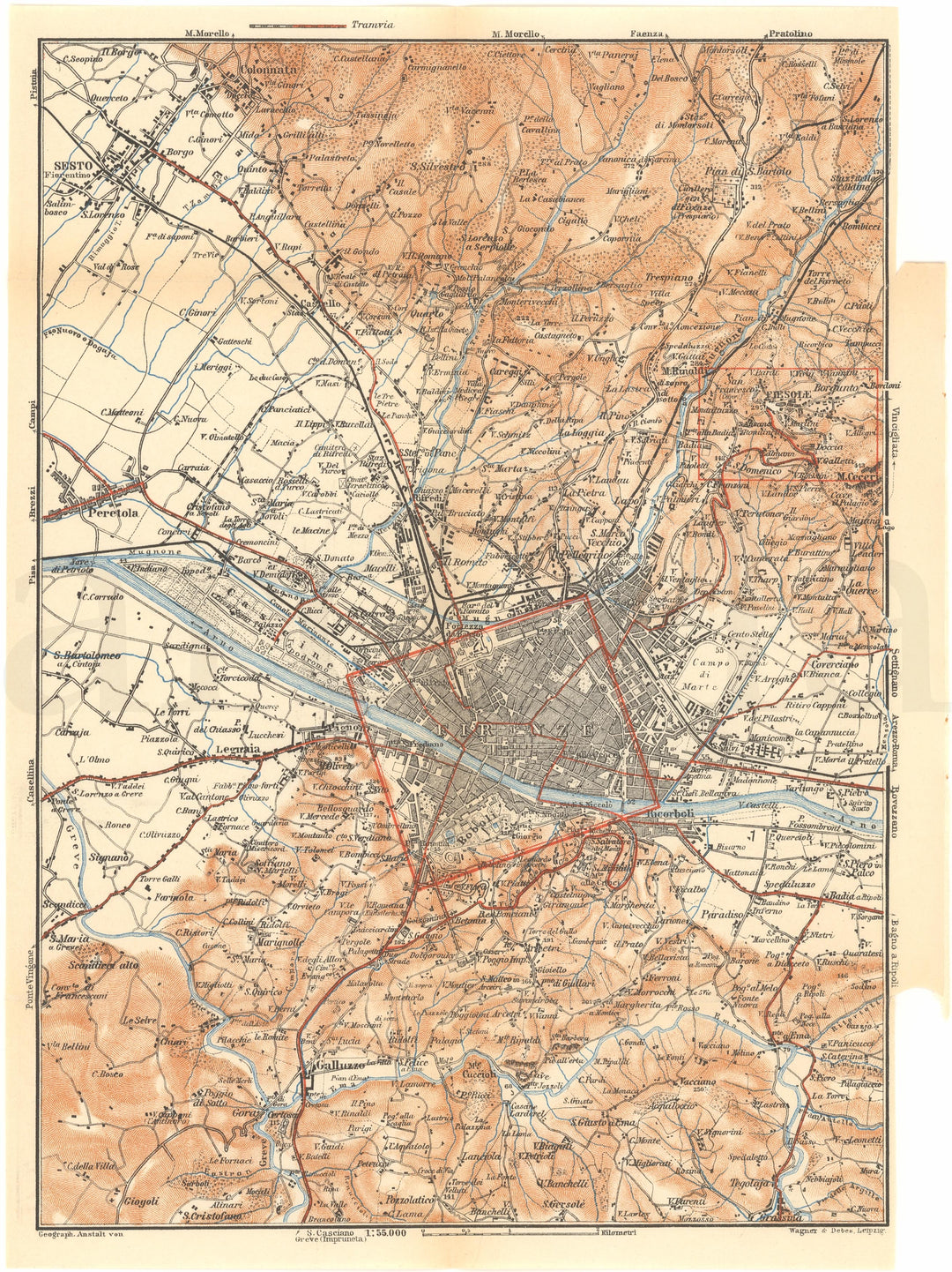 Florence and Environs, Italy 1930