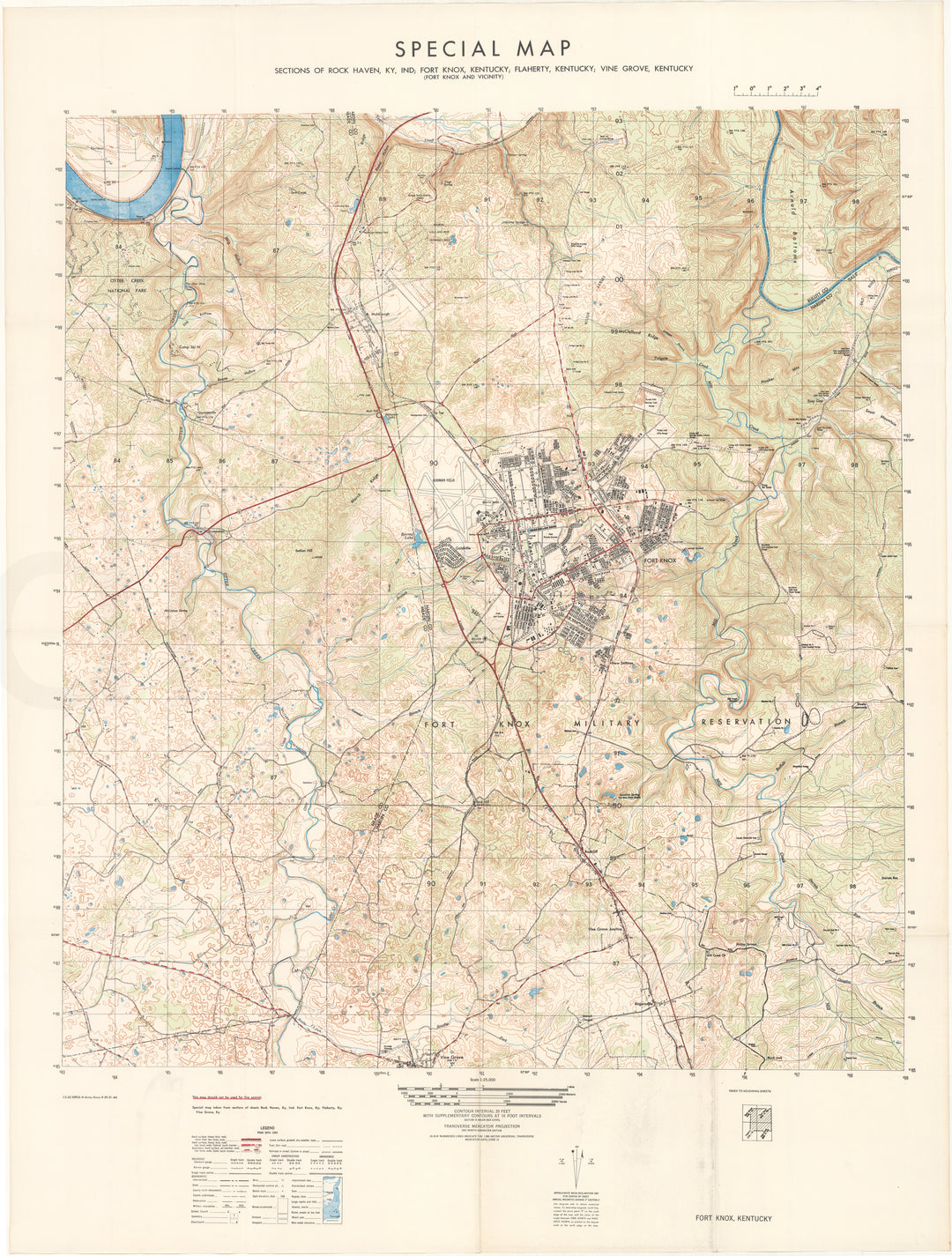USGS Kentucky: Fort Knox 1951