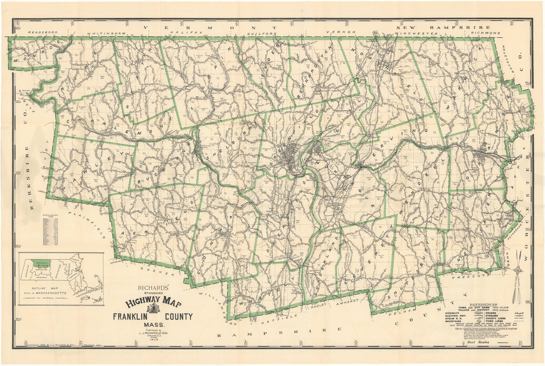 Franklin County, Massachusetts 1909