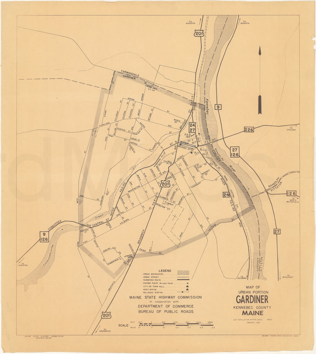 Gardiner, Maine 1957