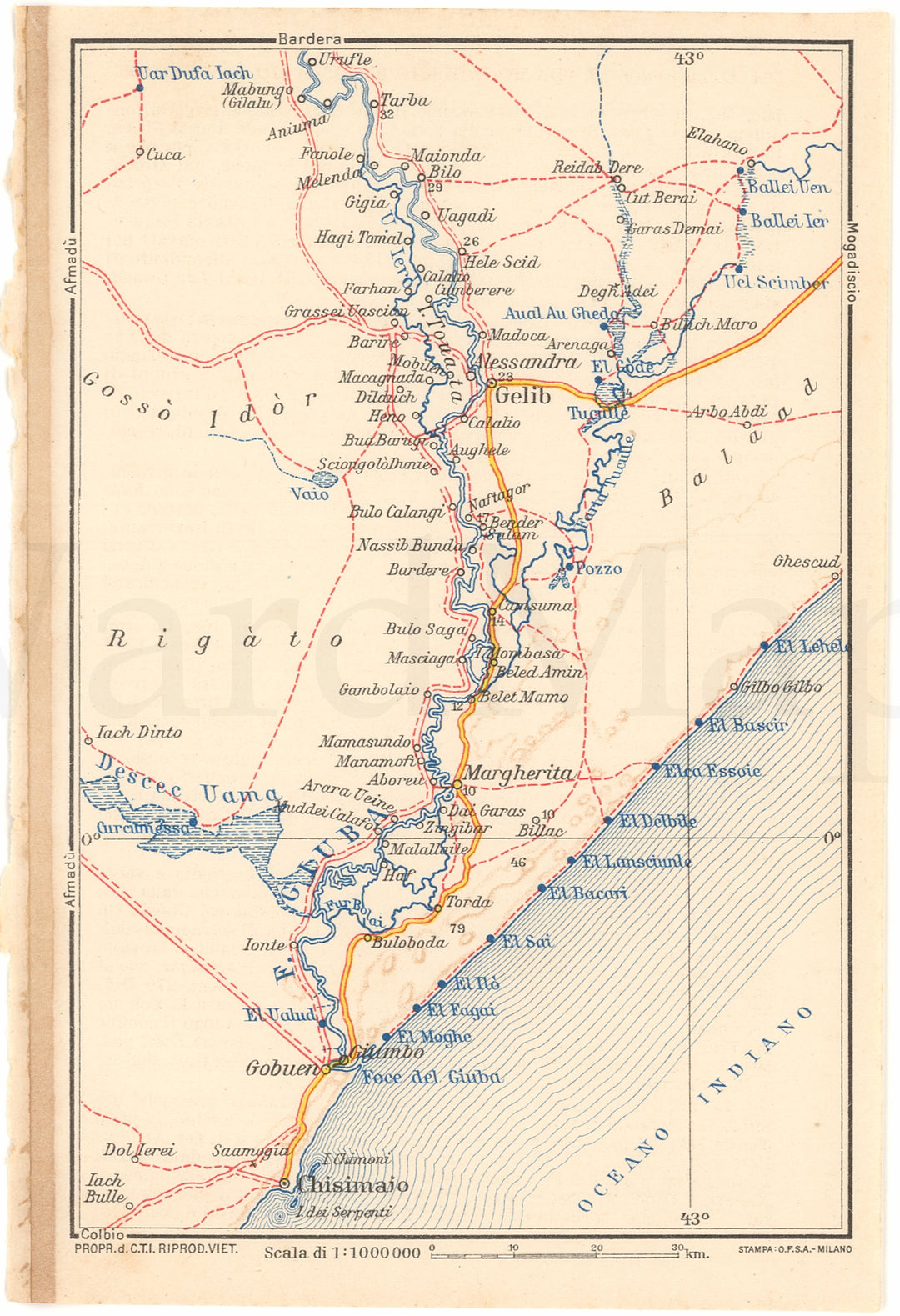 Somalia (Jilib-Kismayo Region) 1938