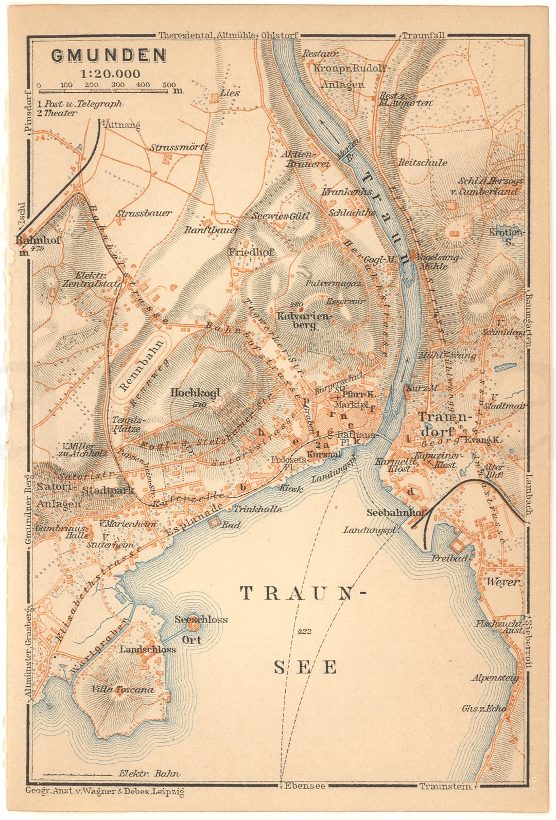 Gmunden, Austria 1911 (E. Alps)