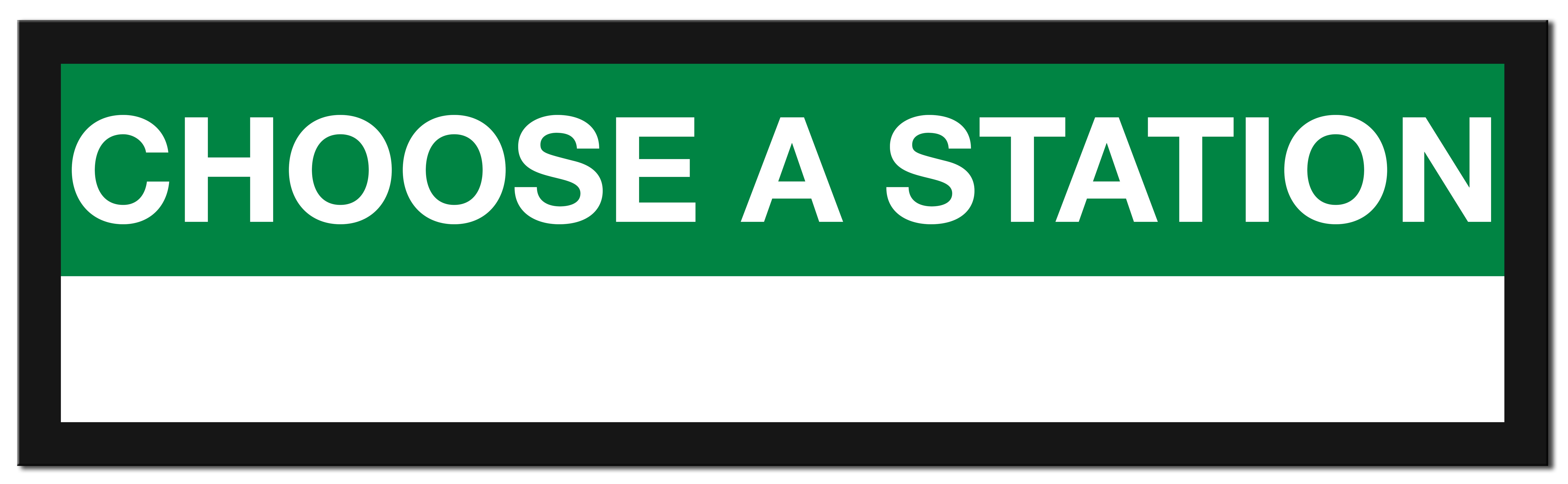 Framed MBTA Green Line Station Sign
