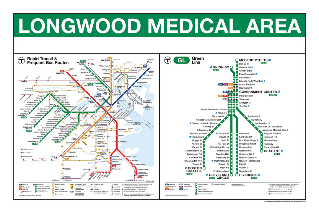 Boston MBTA Green Line Station Panel Prints