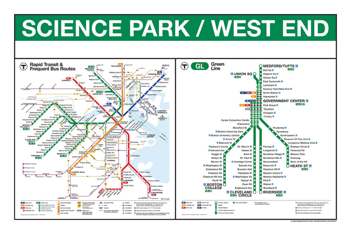 Boston MBTA Green Line Station Panel Prints