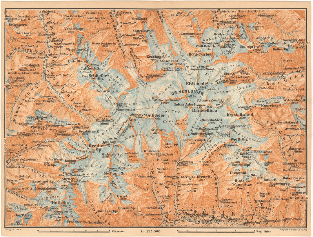 Grossvenediger, Austria Region 1911