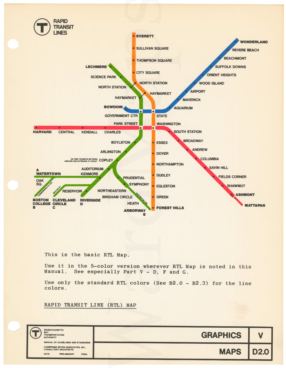 MBTA Rapid Transit Lines Map Master Sheet 1966 – WardMaps LLC