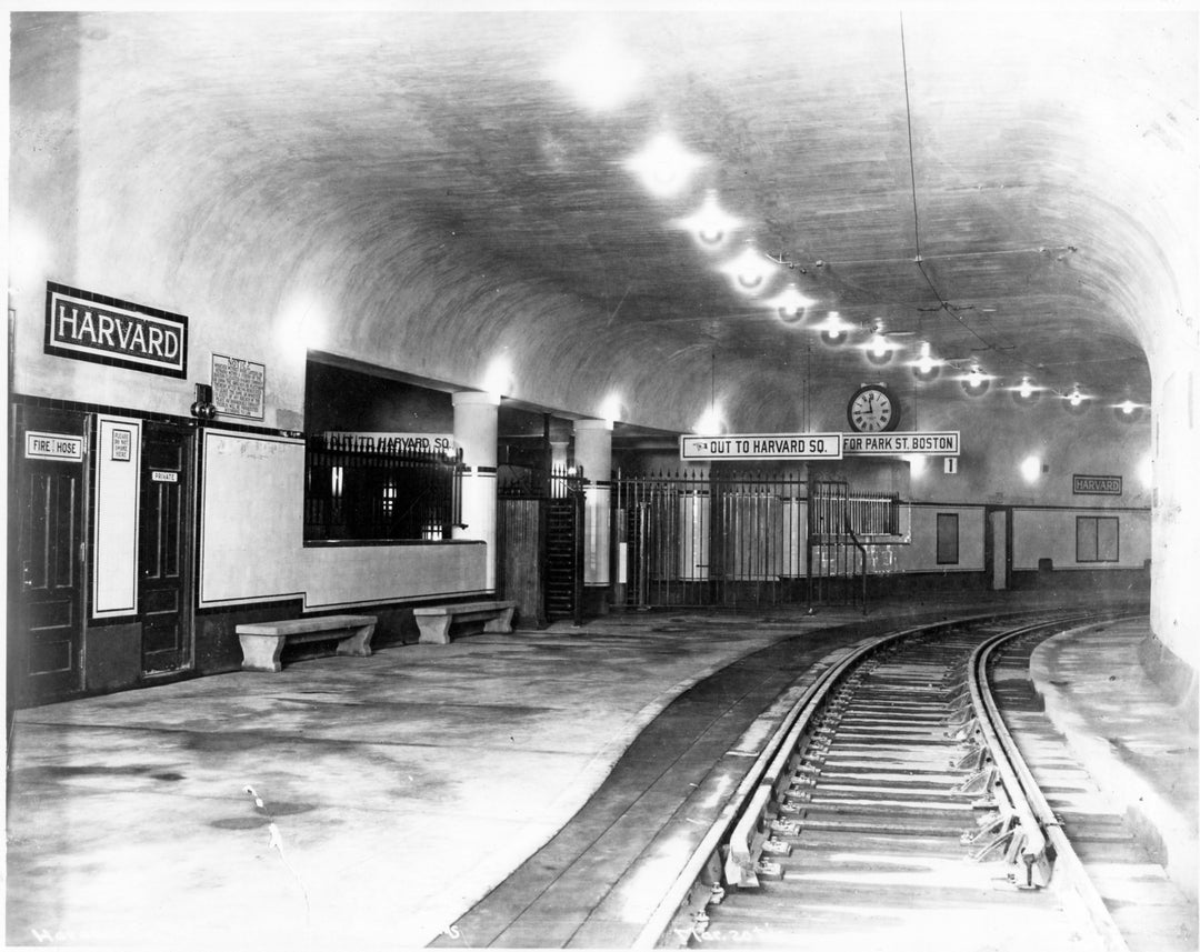 Harvard Station Upper Streetcar Platform, Cambridge, Massachusetts, March 20, 1913