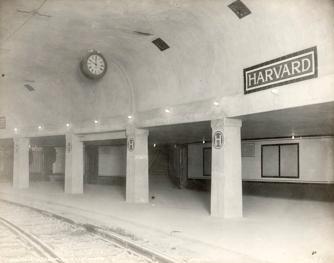 Harvard Station Lower Streetcar Platform, Cambridge, Massachusetts, March 5, 1912