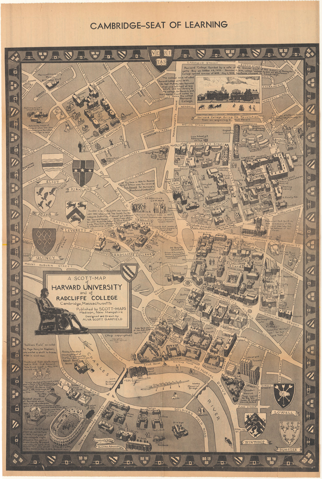 Harvard University, Cambridge, Massachusetts "Scott-Map"