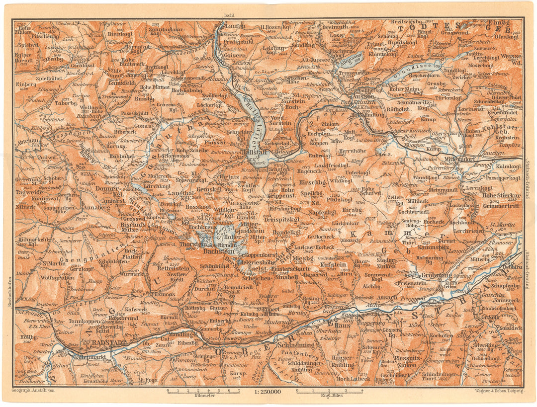 Hoher Dachstein (Mountain) Region, Austria 1911