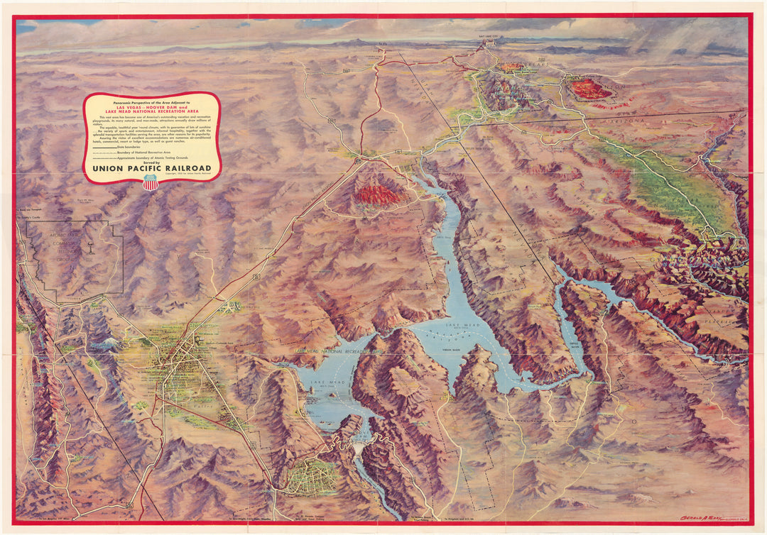 Las Vegas, Nevada, Hoover Dam, and Lake Mead National Recreation Area 1953