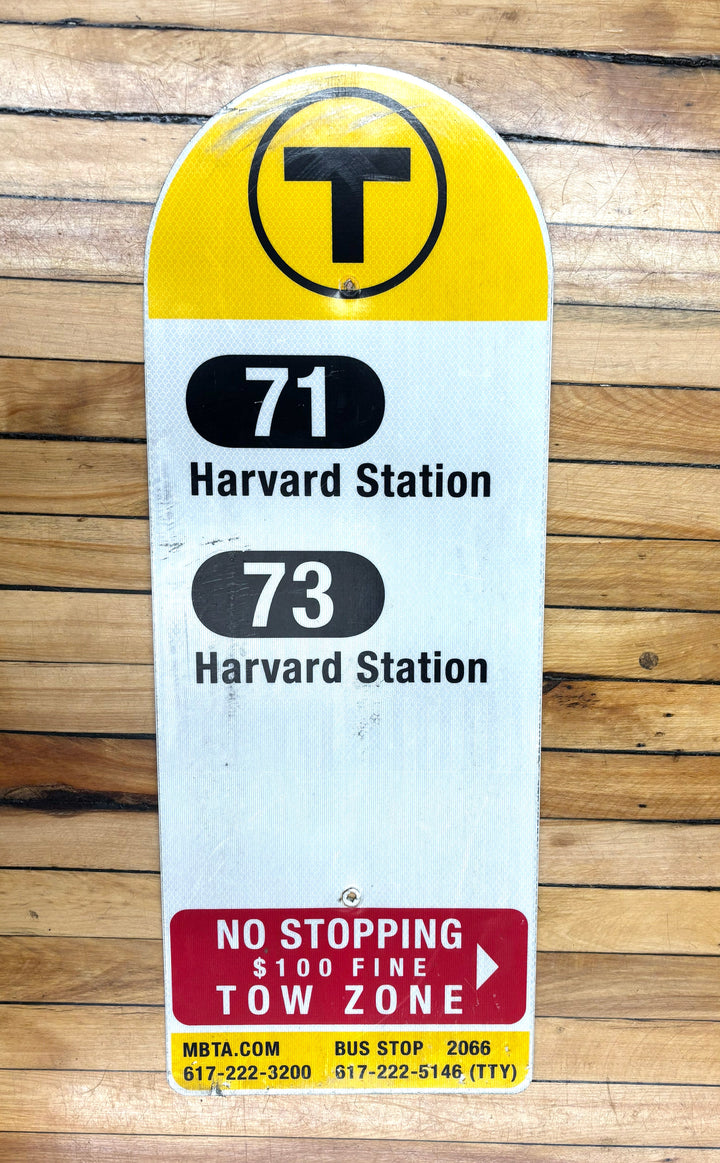 Decommissioned MBTA Bus Stop Signs: CT2 Ruggles; CT2 Sullivan