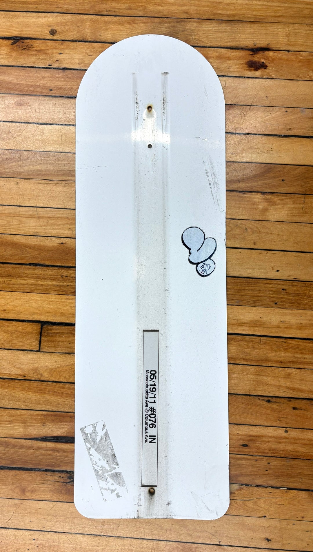 Decommissioned MBTA Bus Stop Sign: 77 Harvard Station (2268)