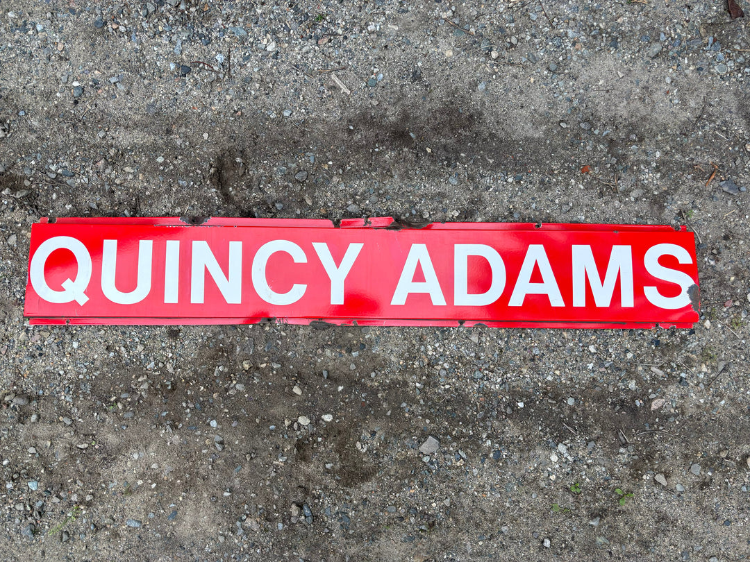 Decommission MBTA Sign: Quincy Adams Station QA2