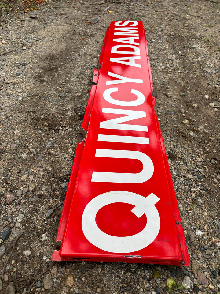 Decommission MBTA Sign: Quincy Adams Station QA2