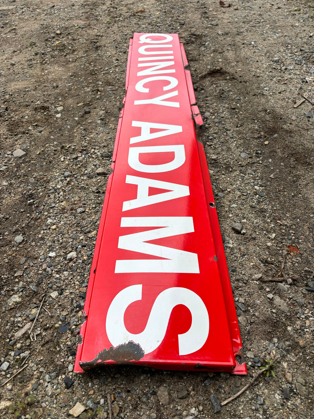 Decommission MBTA Sign: Quincy Adams Station QA2