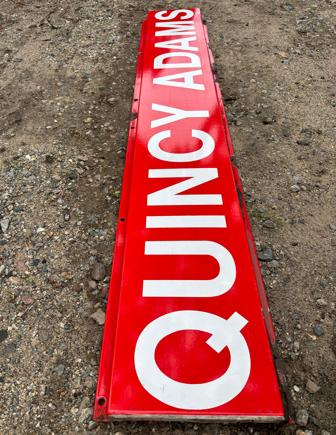 Decommission MBTA Sign: Quincy Adams Station QA1