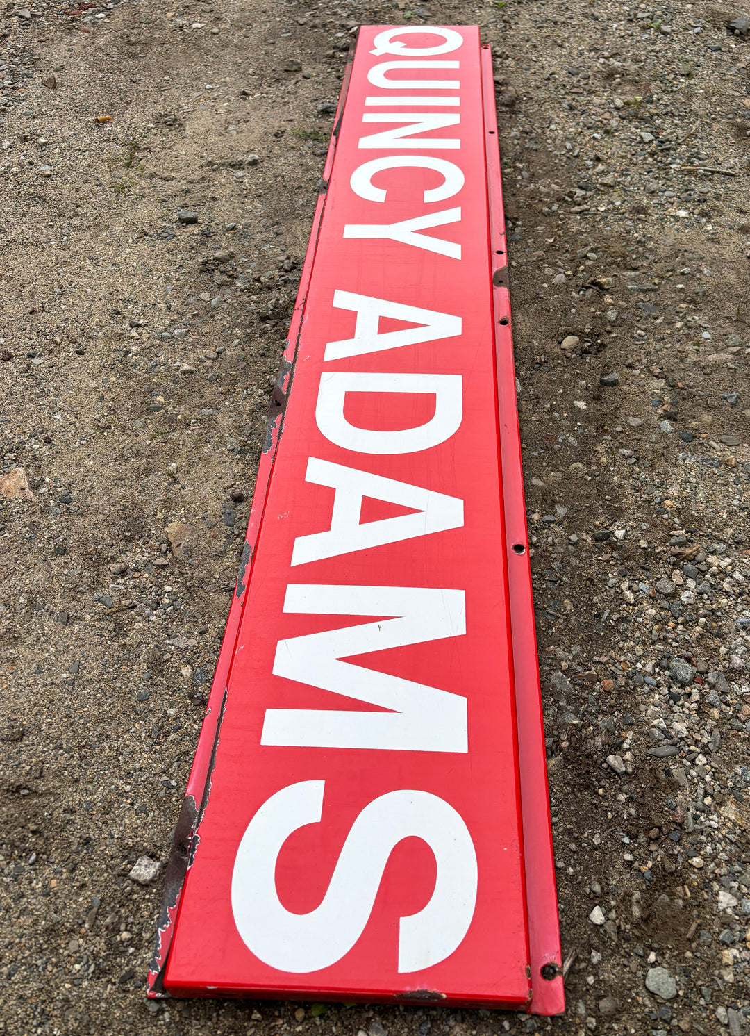 Decommission MBTA Sign: Quincy Adams Station QA1