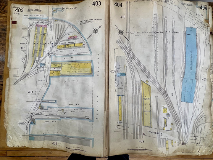 Boston, Massachusetts Vol. 4 1923/1955 Sanborn Fire Insurance Co. Atlas (South Boston & Dorchester)