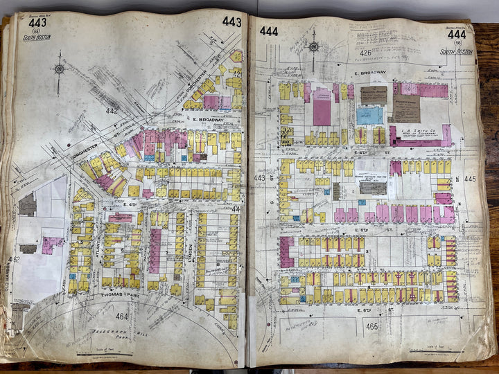 Boston, Massachusetts Vol. 4 1923/1955 Sanborn Fire Insurance Co. Atlas (South Boston & Dorchester)