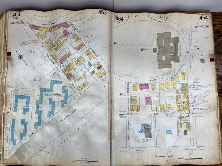 Boston, Massachusetts Vol. 4 1923/1955 Sanborn Fire Insurance Co. Atlas (South Boston & Dorchester)