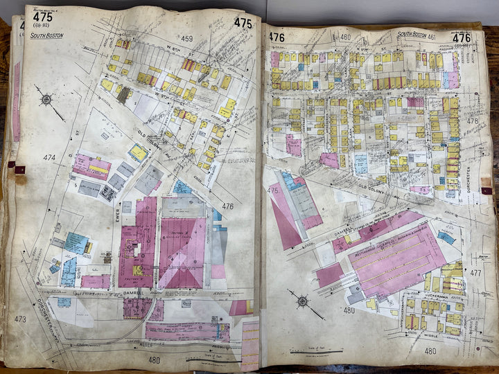 Boston, Massachusetts Vol. 4 1923/1955 Sanborn Fire Insurance Co. Atlas (South Boston & Dorchester)