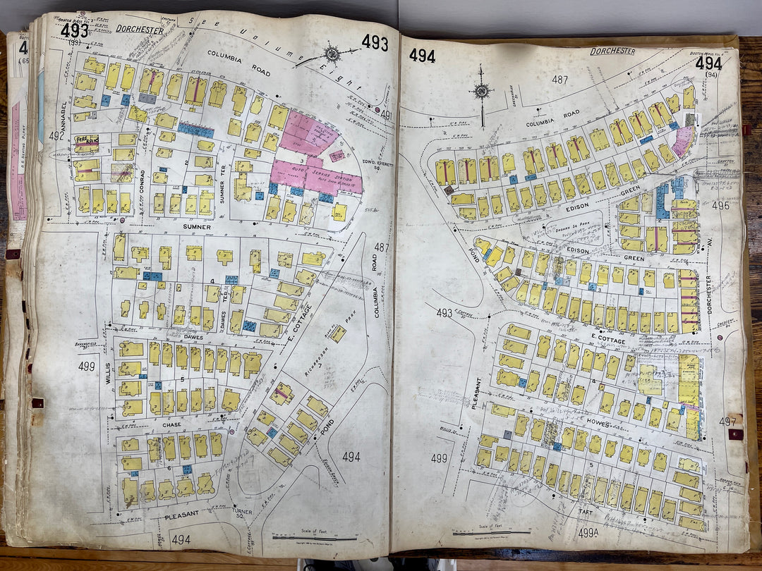 Boston, Massachusetts Vol. 4 1923/1955 Sanborn Fire Insurance Co. Atlas (South Boston & Dorchester)