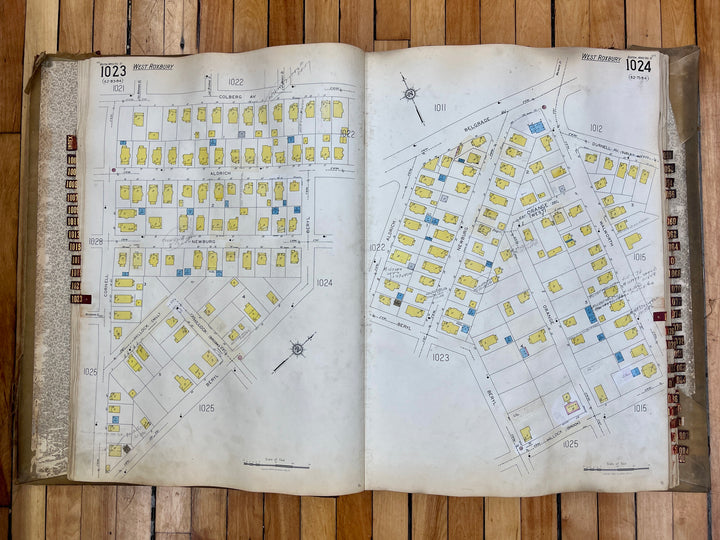 Boston, Massachusetts Vol. 10 1929/1955 Sanborn Fire Insurance Co. Atlas (Roslindale & W. Roxbury)