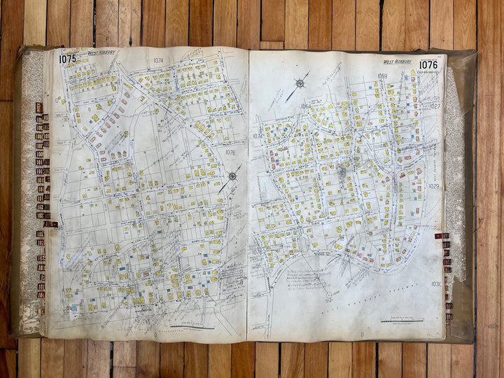 Boston, Massachusetts Vol. 10 1929/1955 Sanborn Fire Insurance Co. Atlas (Roslindale & W. Roxbury)