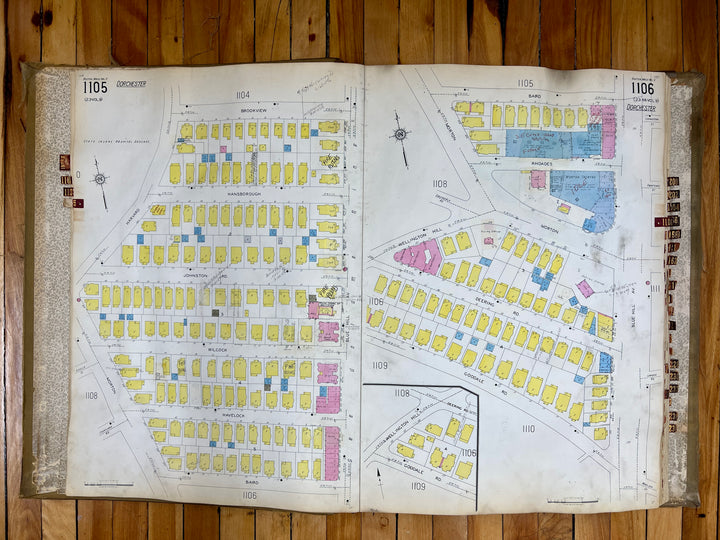 Boston, Massachusetts Vol. 11 1930/1955 Sanborn Fire Insurance Co. Atlas (Hyde Park, Dorchester, W. Roxbury)