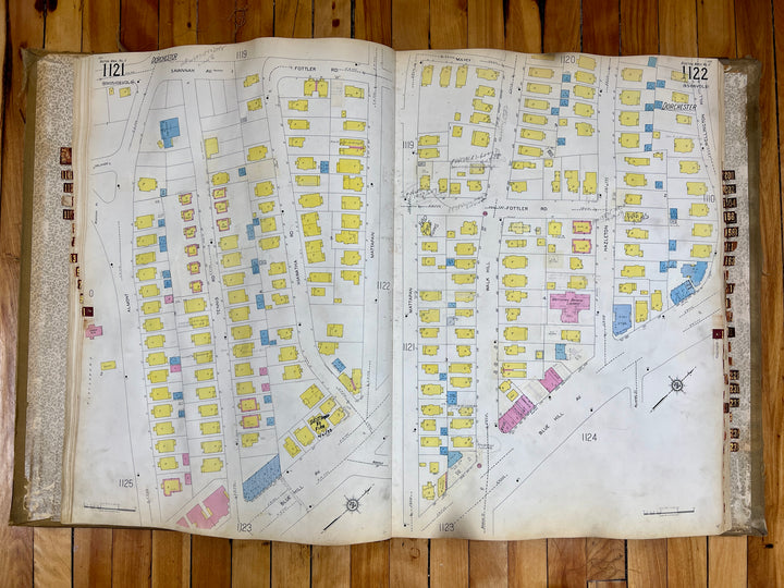 Boston, Massachusetts Vol. 11 1930/1955 Sanborn Fire Insurance Co. Atlas (Hyde Park, Dorchester, W. Roxbury)