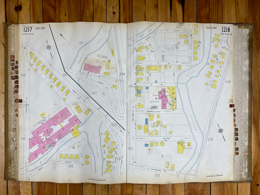 Boston, Massachusetts Vol. 11 1930/1955 Sanborn Fire Insurance Co. Atlas (Hyde Park, Dorchester, W. Roxbury)