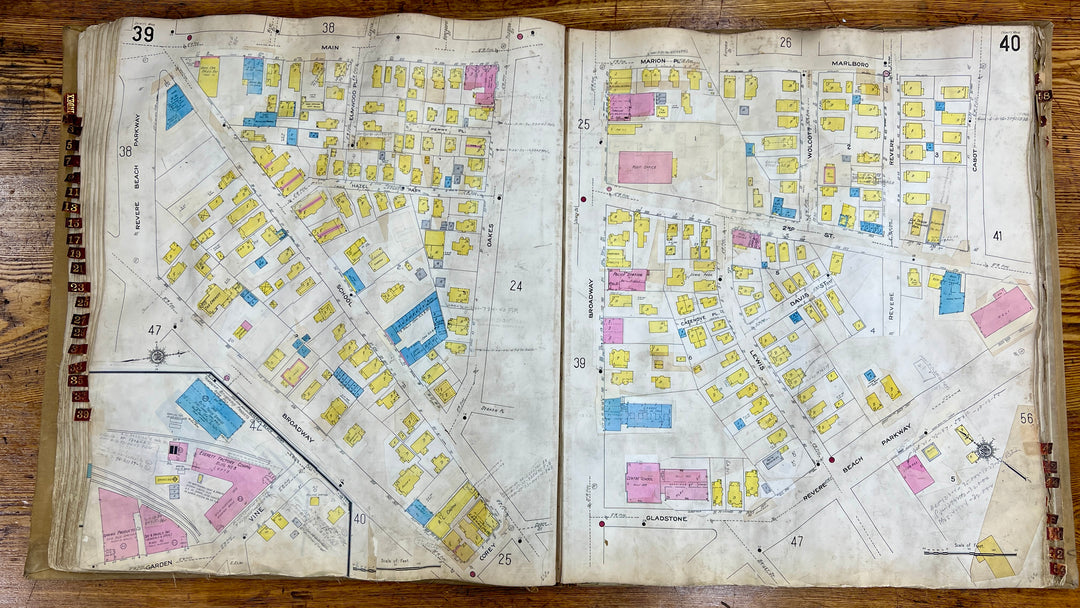 Everett, Massachusetts 1910/1955 Sanborn Fire Insurance Co. Atlas