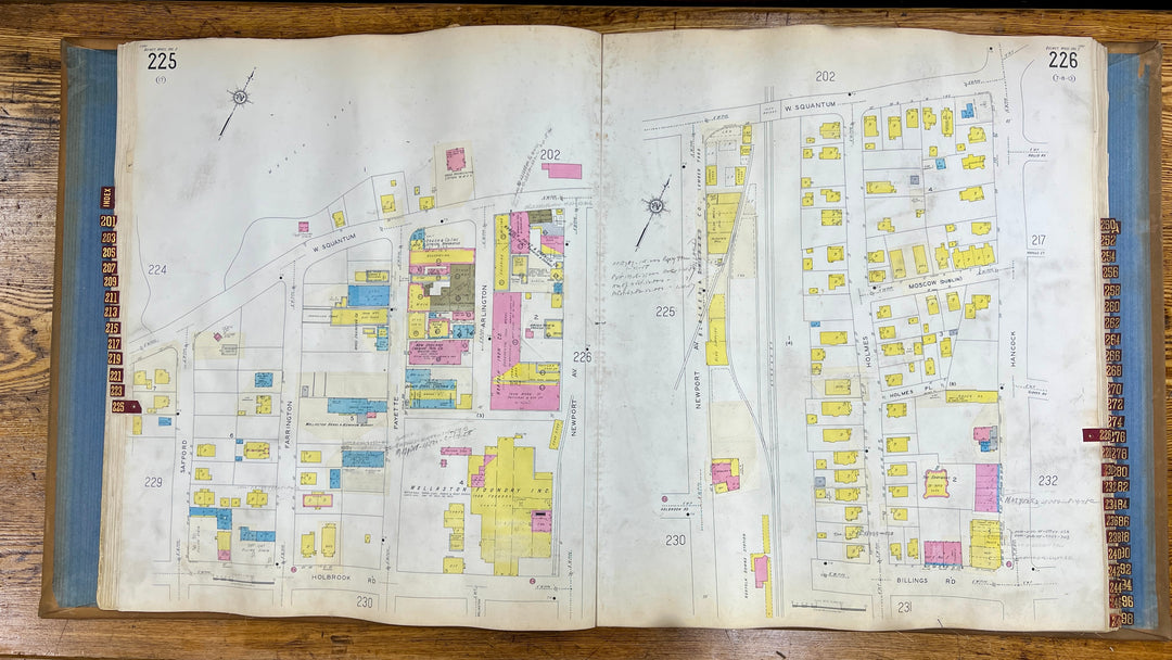 Quincy, Massachusetts Vol. 2 1930/1945 Sanborn Fire Insurance Co. Atlas