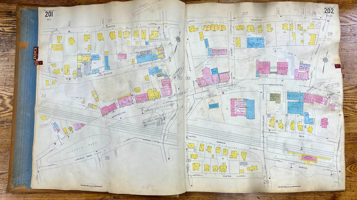 Newton, Massachusetts Vols. 2 & 4 1931/1955 Sanborn Fire Insurance Co. Atlas