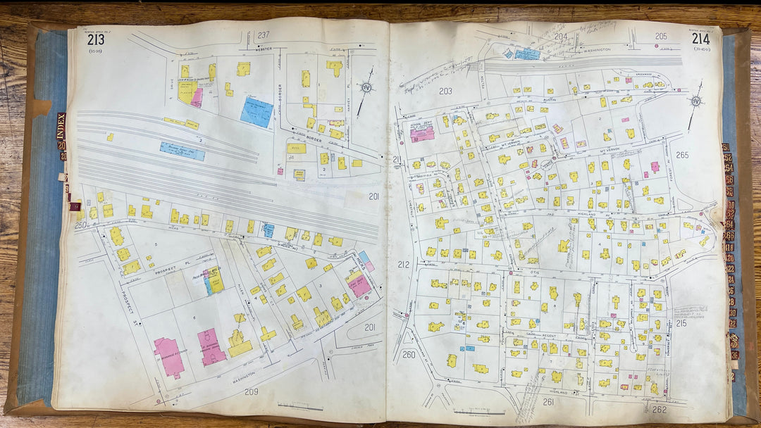 Newton, Massachusetts Vols. 2 & 4 1931/1955 Sanborn Fire Insurance Co. Atlas